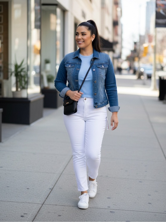 Terra & Sky Denim - Terra & Sky Pure White Straight Leg Jeans • NWT• 22"Waist, 31"Inseam, 14" Rise